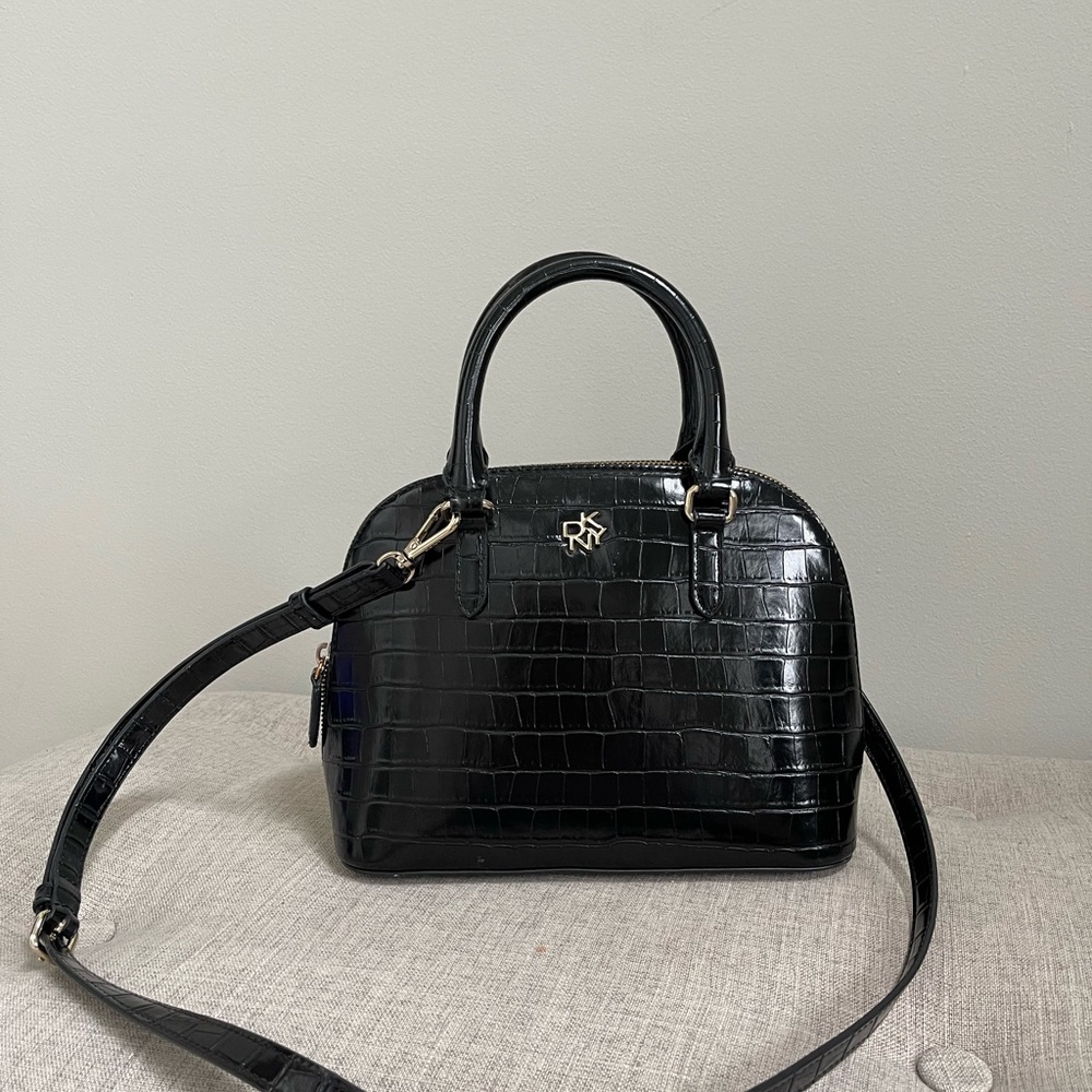 DKNY Catherine Dome satchel crossbody handbag.